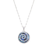Equilibrium Swirls Paua Shell Necklace